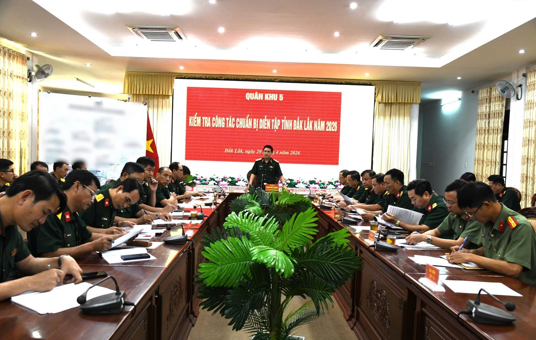 Quân khu 5 kiểm tra công tác chuẩn bị diễn tập tỉnh Đắk Lắk