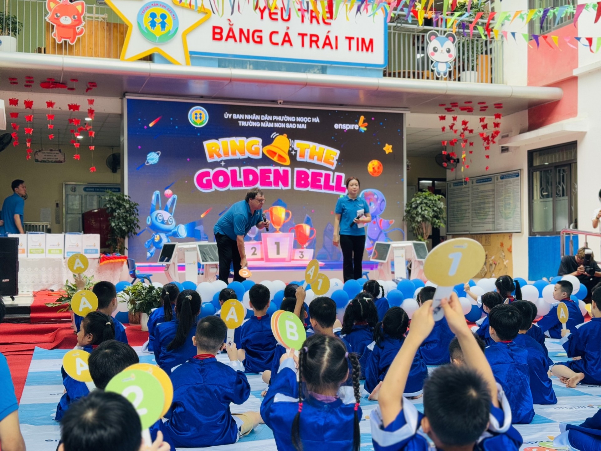 Trường Mầm non Sao Mai: “Ring the Golden Bell 2026” Sân chơi tiếng Anh - Nơi những tài năng nhí tự tin tỏa sáng
