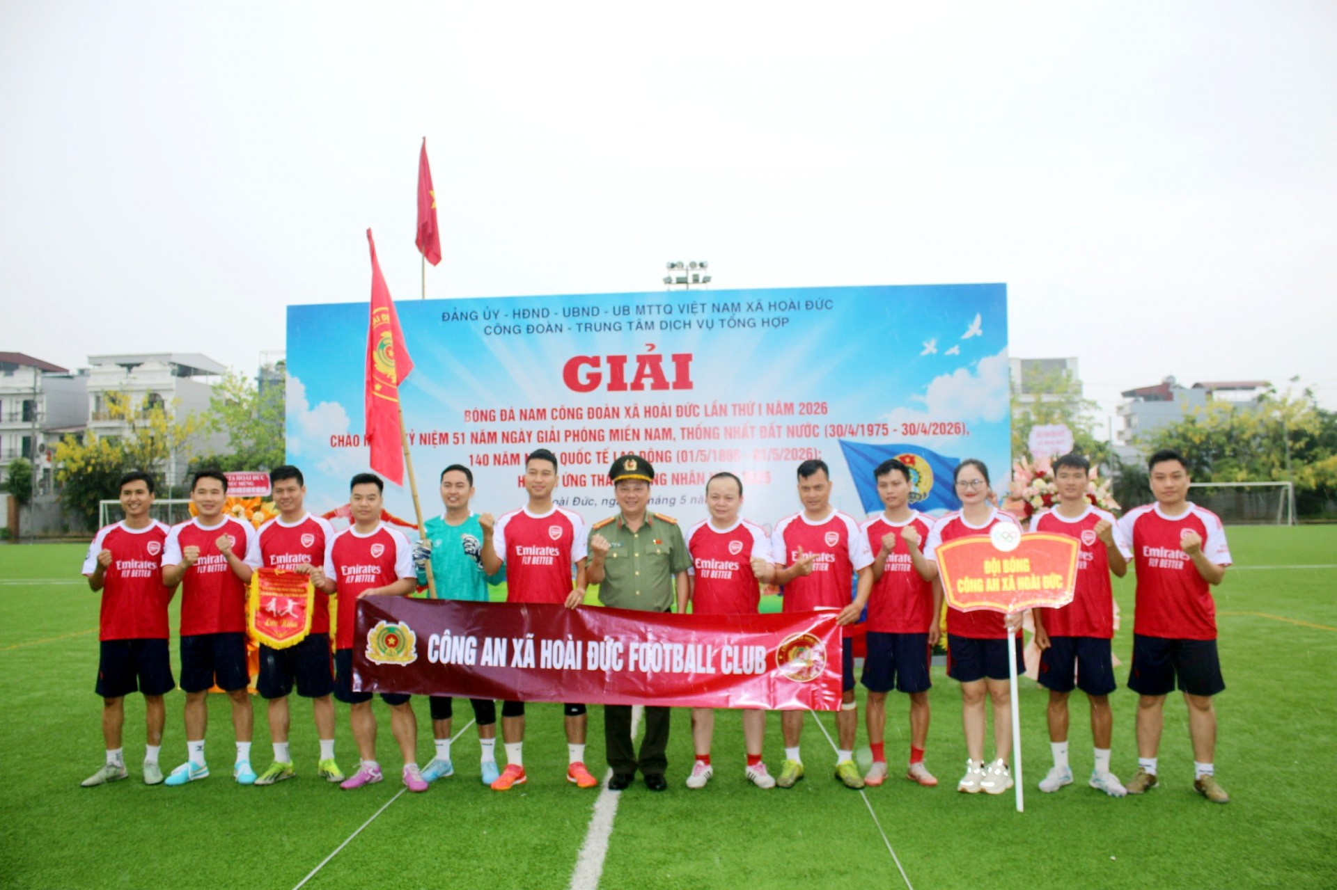 Hà Nội: Khai mạc Giải Bóng đá Nam Công đoàn xã Hoài Đức lần thứ I   Năm 2026