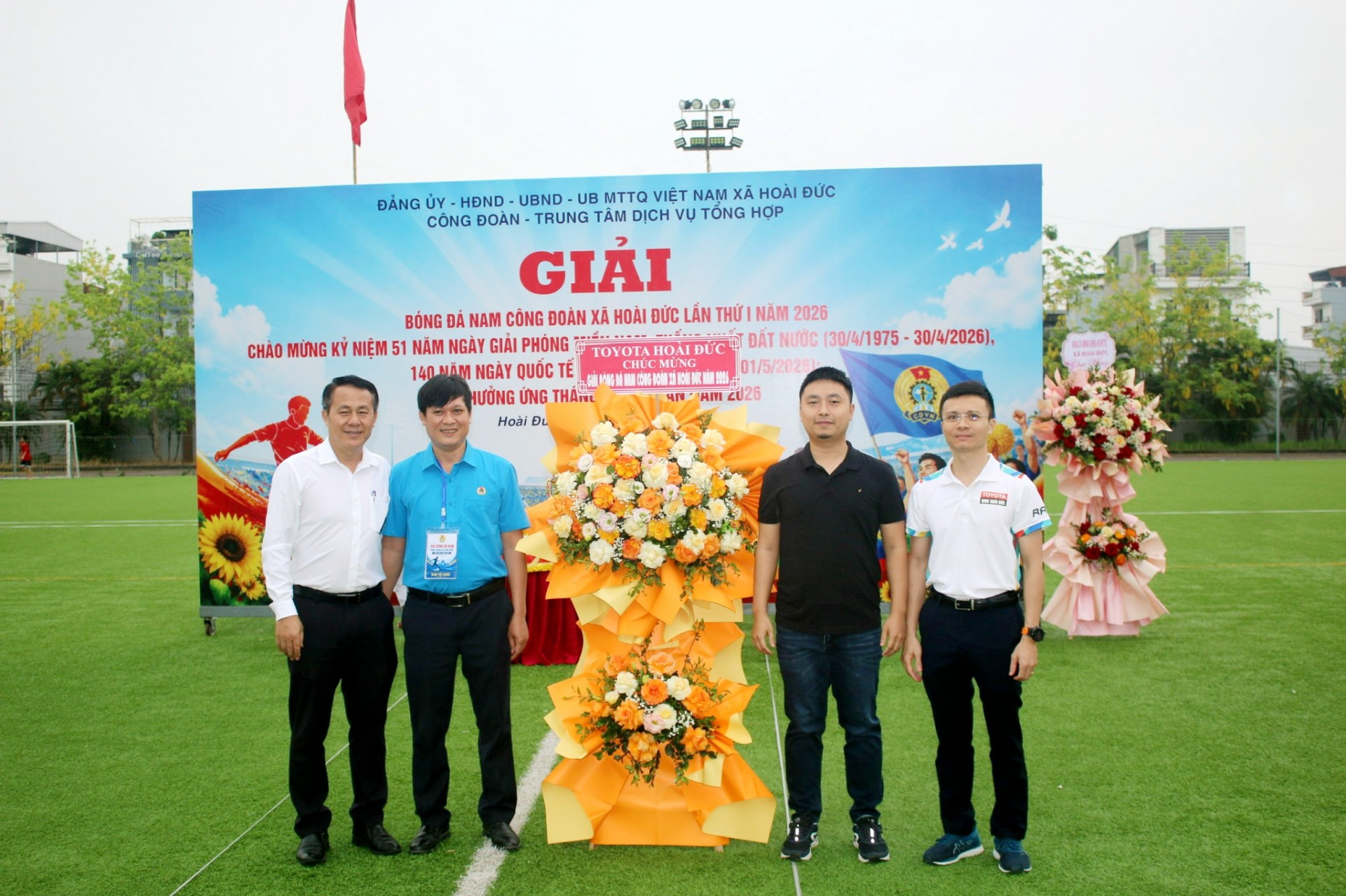 Hà Nội: Khai mạc Giải Bóng đá Nam Công đoàn xã Hoài Đức lần thứ I   Năm 2026