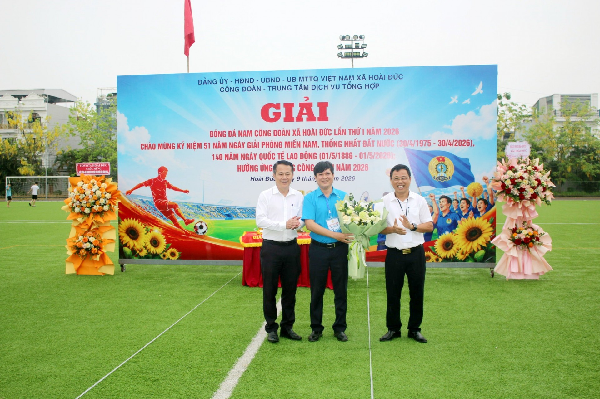Hà Nội: Khai mạc Giải Bóng đá Nam Công đoàn xã Hoài Đức lần thứ I   Năm 2026