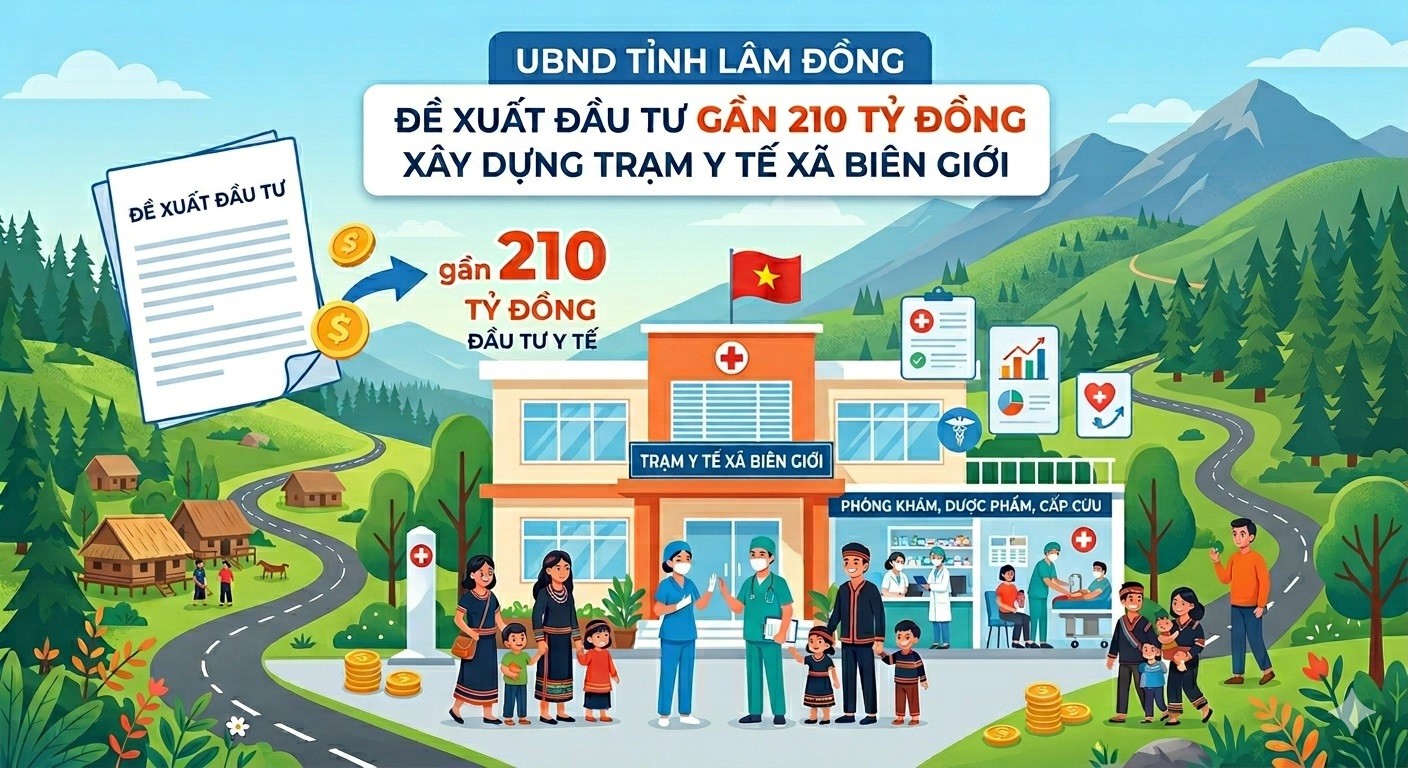 Lâm Đồng: Đề xuất đầu tư gần 210 tỷ đồng xây dựng trạm y tế trên địa bàn xã biên giới