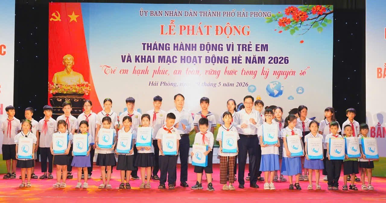 Hải Phòng: Phát động “Tháng hành động vì trẻ em và Khai mạc Hoạt động hè năm 2026