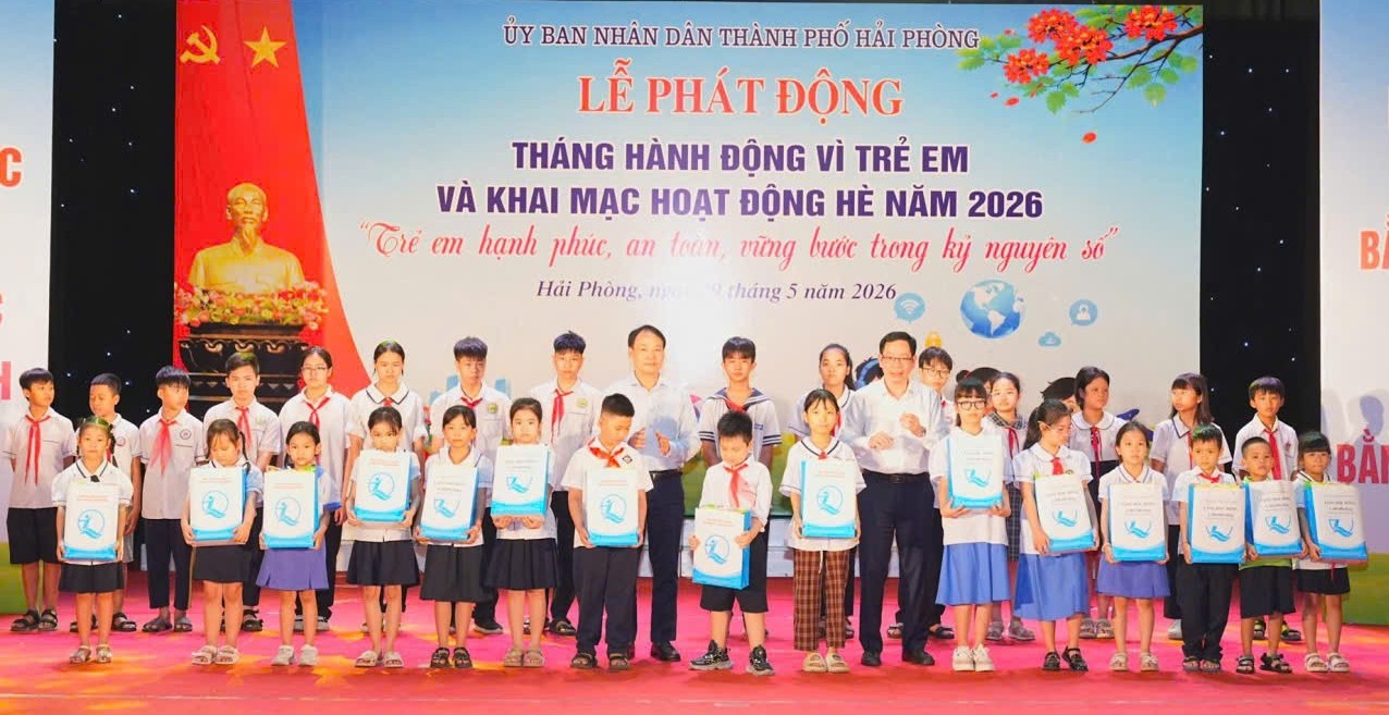 Hải Phòng: Phát động “Tháng hành động vì trẻ em và Khai mạc Hoạt động hè năm 2026