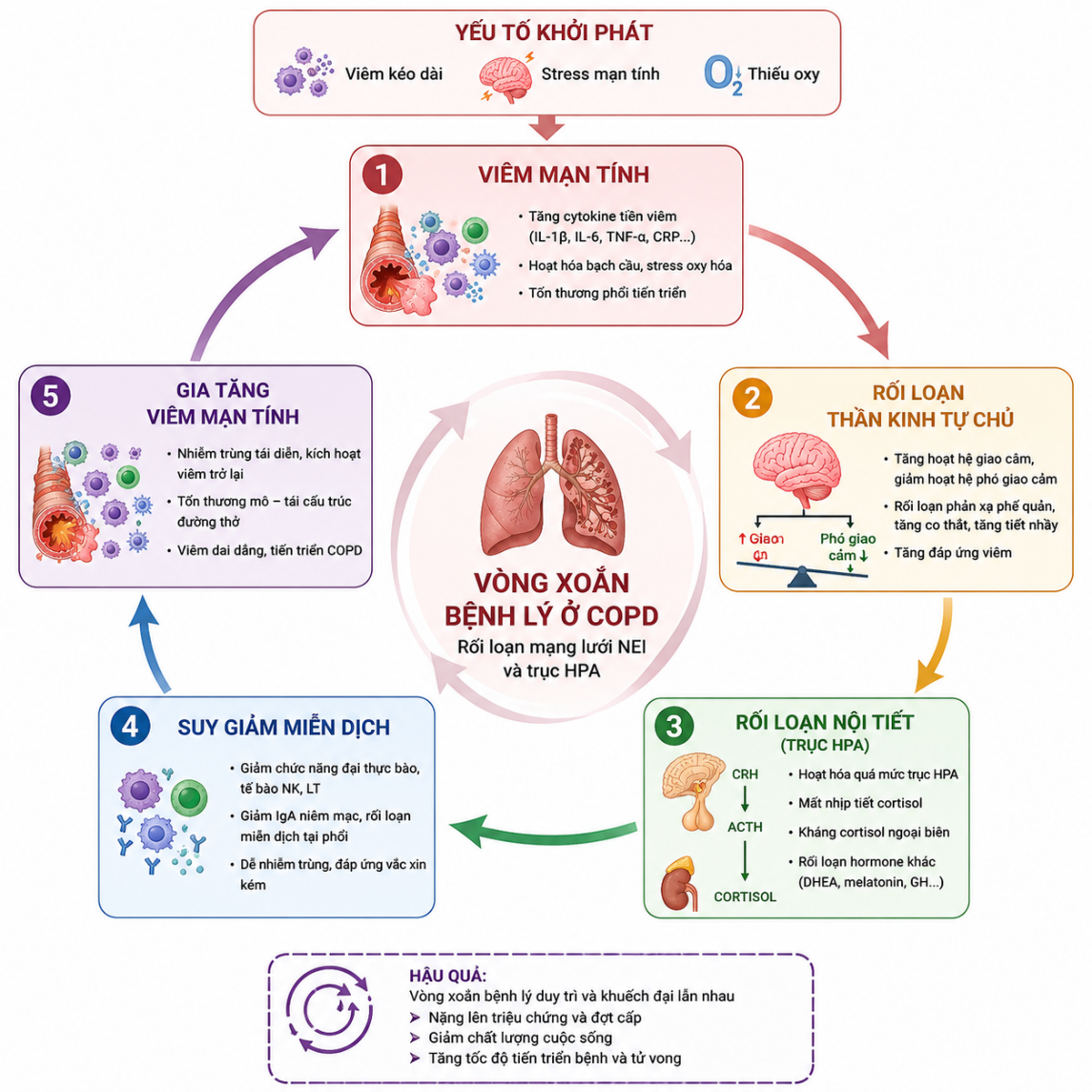 Y học tích hợp và điều trị đa mô thức trong bệnh phổi tắc nghẽn mạn tính (COPD): Cơ sở khoa học, bằng chứng quốc tế và góc nhìn từ thực hành lâm sàng Y học tích hợp và điều trị đa mô thức trong bệnh phổi tắc nghẽn mạn tính (COPD): Cơ sở khoa học, bằng chứng quốc tế và góc nhìn từ thực hành lâm sàng