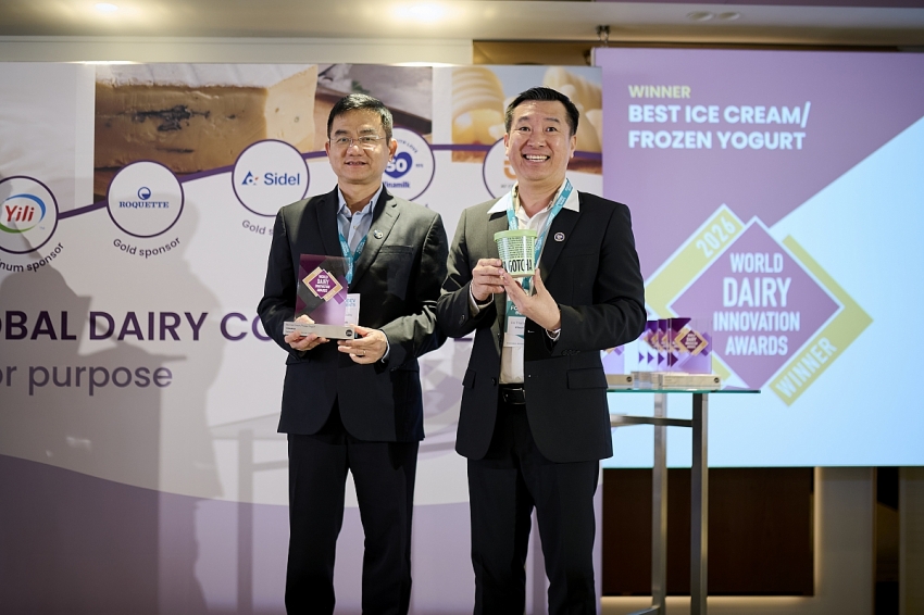 Vinamilk thắng lợi lớn tại giải thưởng đổi mới sáng tạo ngành sữa toàn cầu 2026 Vinamilk thắng lợi lớn tại giải thưởng đổi mới sáng tạo ngành sữa toàn cầu 2026