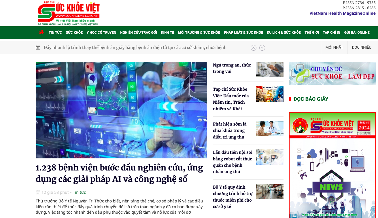 Từ những viên gạch đầu tiên đến hành trình 5 năm khẳng định vị thế của Tạp chí Sức khỏe Việt Từ những viên gạch đầu tiên đến hành trình 5 năm khẳng định vị thế của Tạp chí Sức khỏe Việt