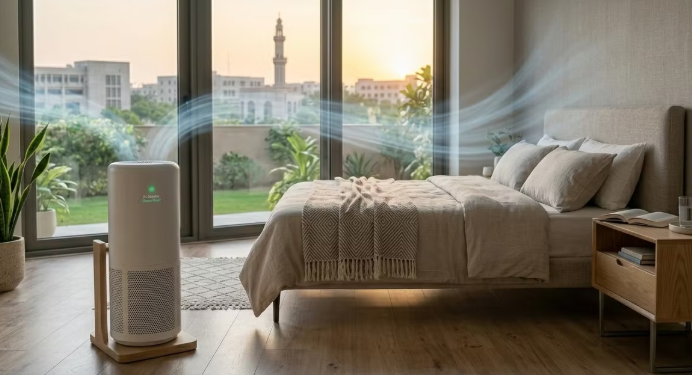 Lợi ích bất ngờ khi bật máy lọc không khí lúc ngủ