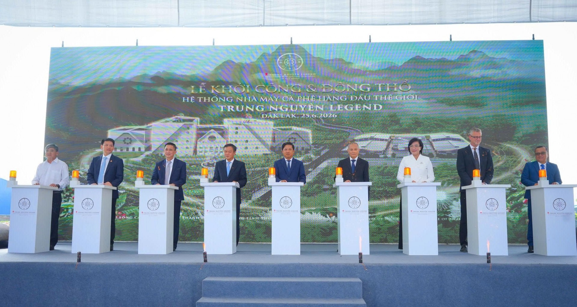 Đắk Lắk: Khởi công và động thổ hệ thống nhà máy cà phê hàng đầu thế giới