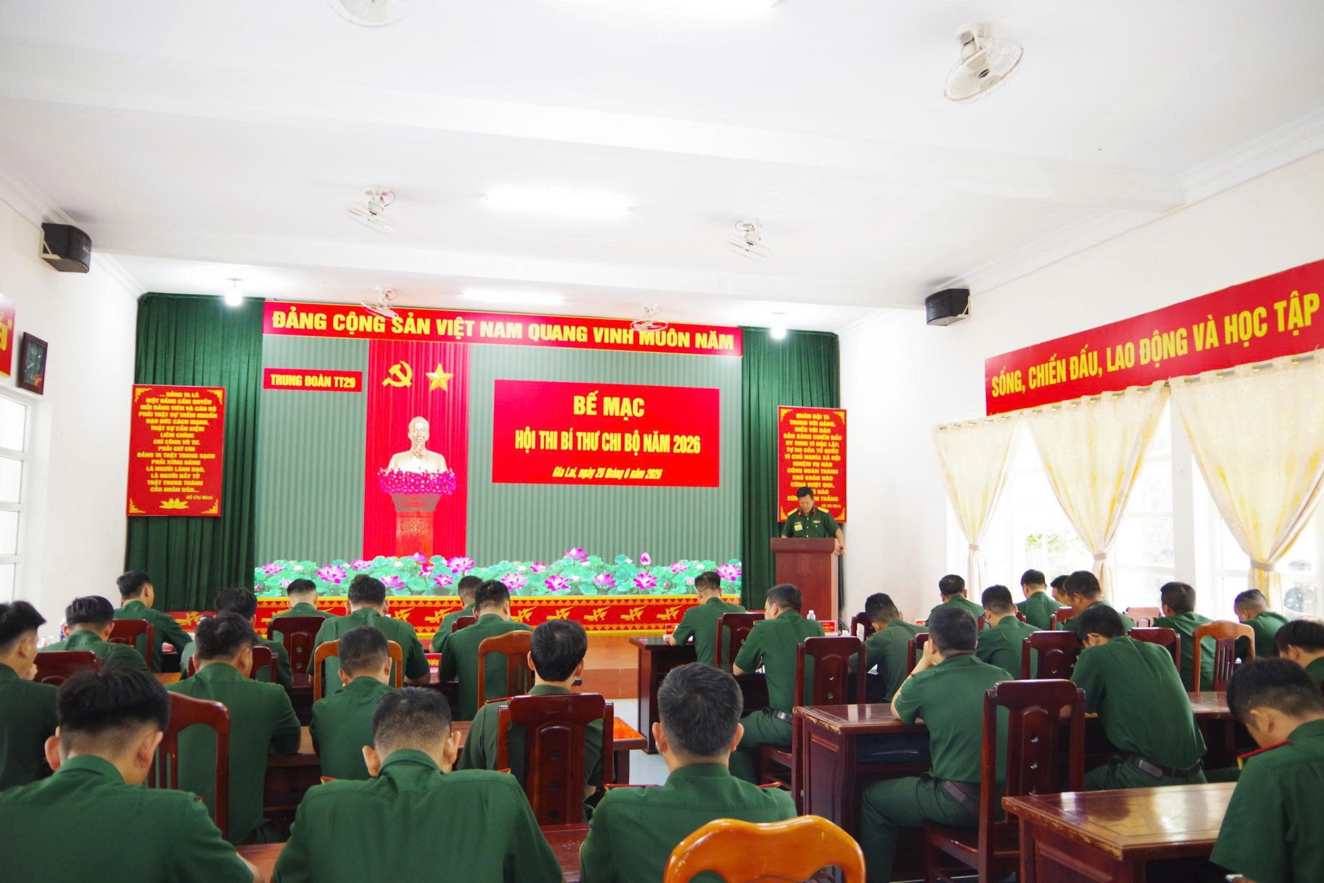 Gia Lai: Trung đoàn Thông tin 29 tổ chức Hội thi Bí thư Chi bộ năm 2026