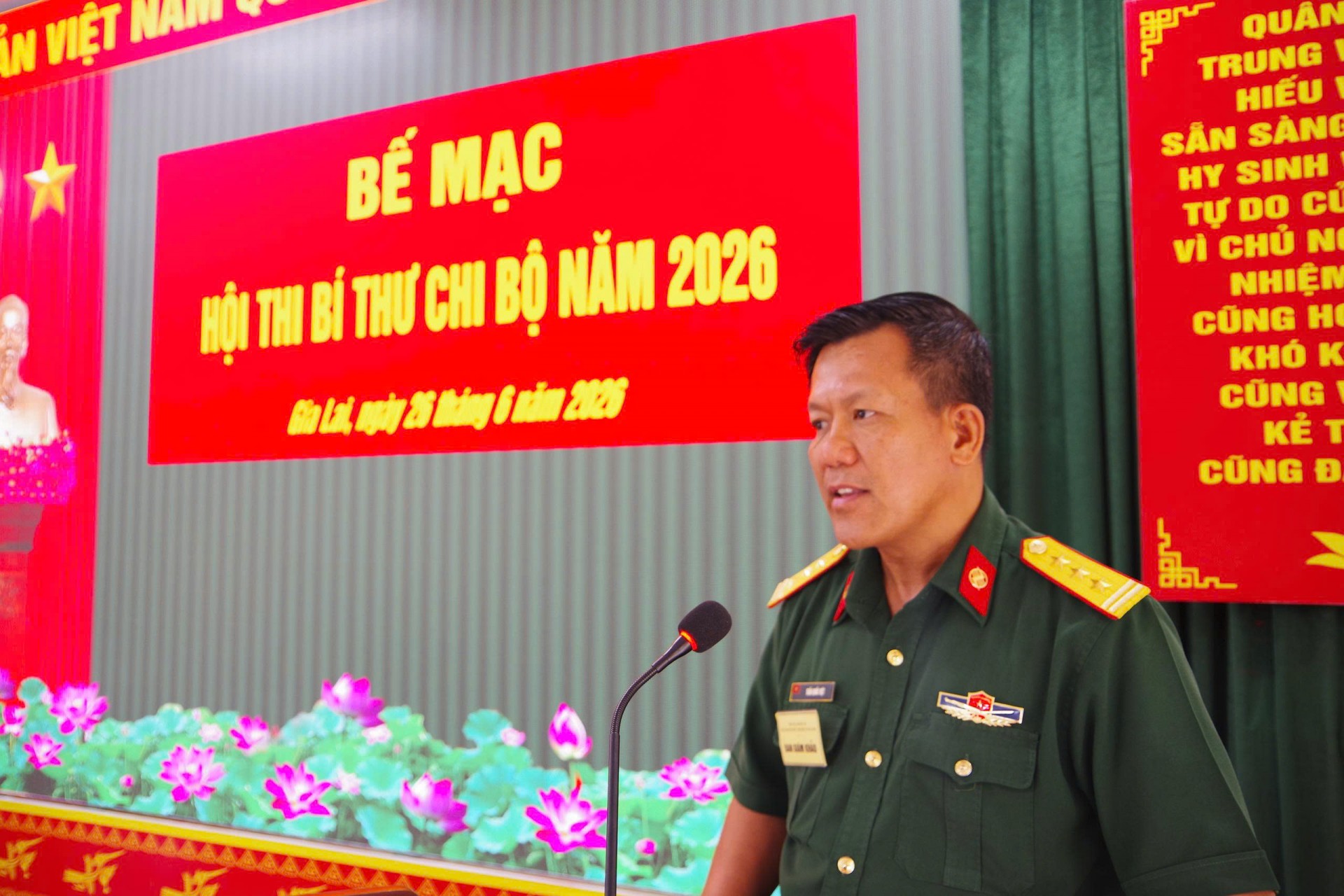 Gia Lai: Trung đoàn Thông tin 29 tổ chức Hội thi Bí thư Chi bộ năm 2026