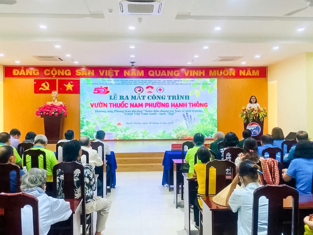 Ra mắt “Vườn Thuốc Nam phường Hạnh Thông”: Lan tỏa giá trị y học cổ truyền gắn với bảo vệ môi trường