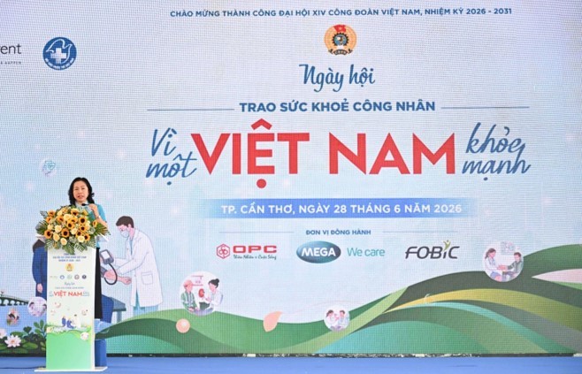 Ngày hội Trao sức khỏe công nhân đến Cần Thơ: Cùng OPC lan tỏa tinh thần chủ động chăm sóc sức khỏe hô hấp và sẻ chia vì cộng đồng