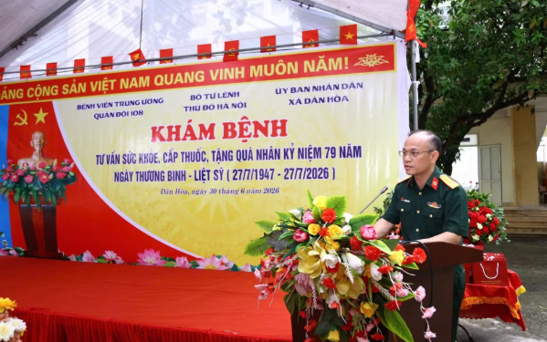 Lan tỏa nghĩa tình quân y: Hơn 1.000 người có công được khám bệnh, cấp thuốc miễn phí Lan tỏa nghĩa tình quân y: Hơn 1.000 người có công được khám bệnh, cấp thuốc miễn phí