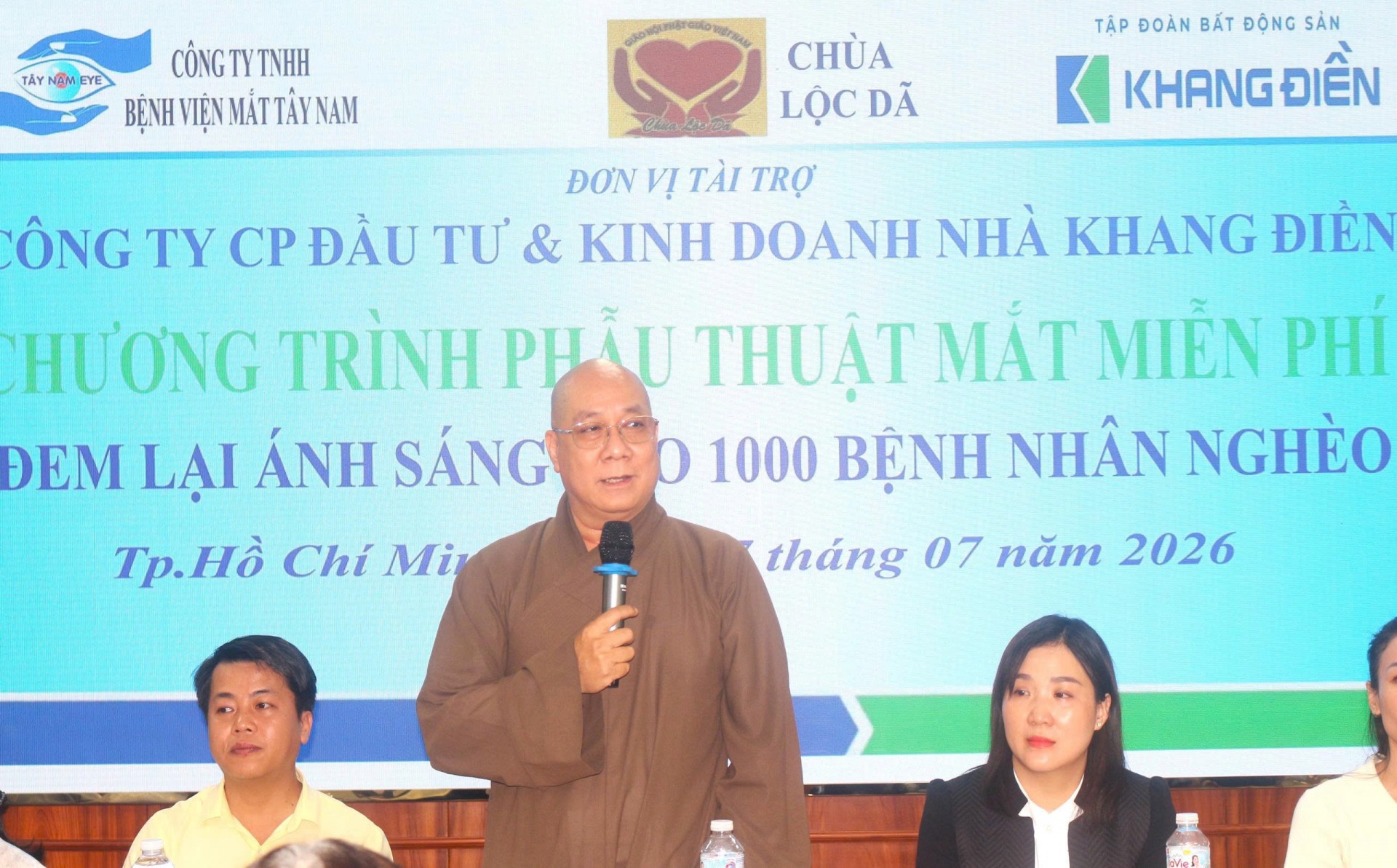 Chùa Lộc Dã phối hợp tổ chức chương trình mổ mắt miễn phí cho 1.000 bệnh nhân nghèo