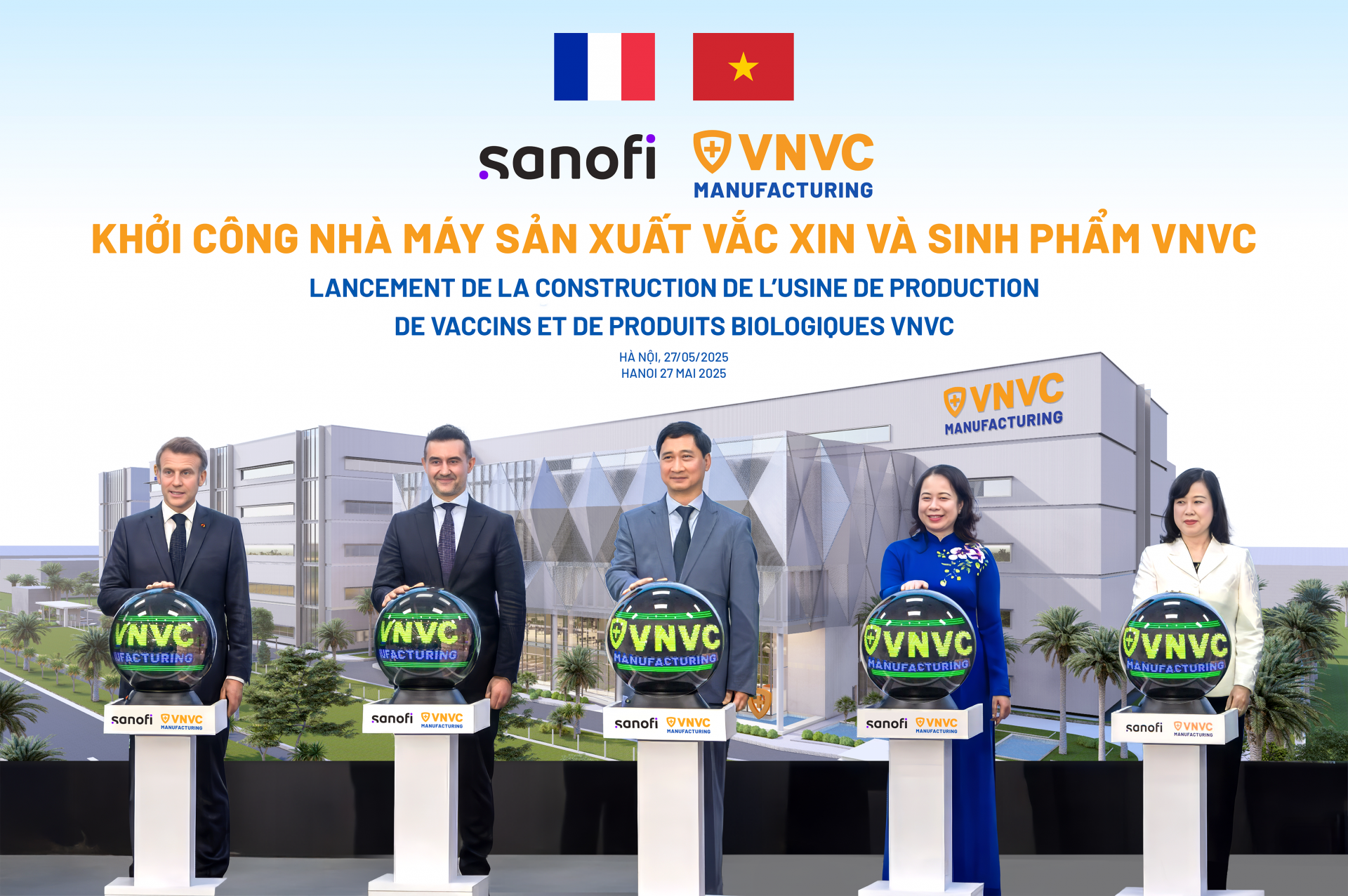 Các vắc xin thế hệ mới theo công nghệ của Pháp sẽ được sản xuất tại Nhà máy Vắc xin và Sinh phẩm VNVC từ năm 2028 Các vắc xin thế hệ mới theo công nghệ của Pháp sẽ được sản xuất tại Nhà máy Vắc xin và Sinh phẩm VNVC từ năm 2028