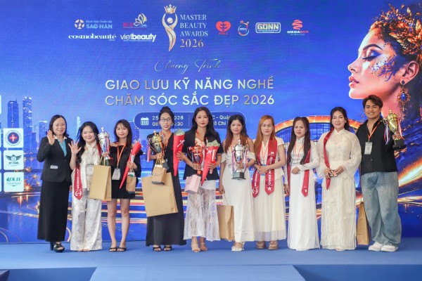 Master Beauty Awards 2026 công bố kết quả các hạng mục Nail và Chăm sóc da
