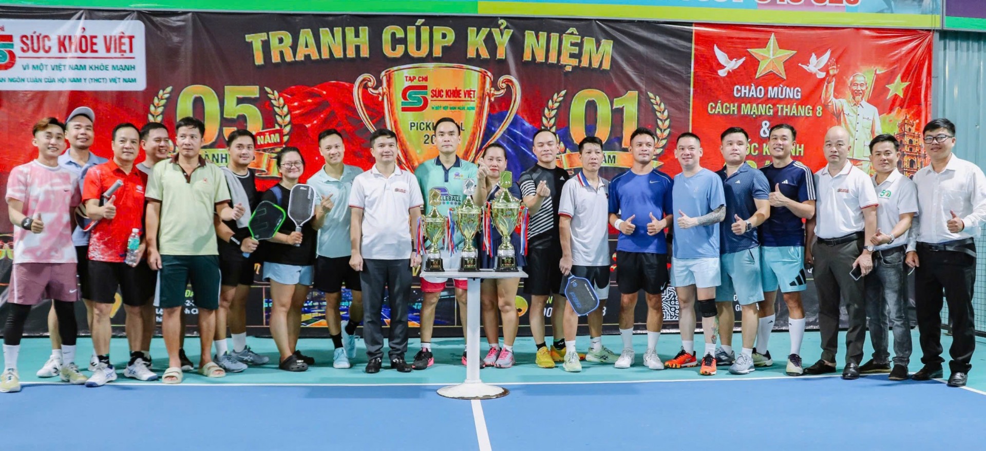 Sôi nổi Giải Pickleball Mở rộng 2026: Mốc son kỷ niệm 5 năm Tạp chí Sức Khỏe Việt