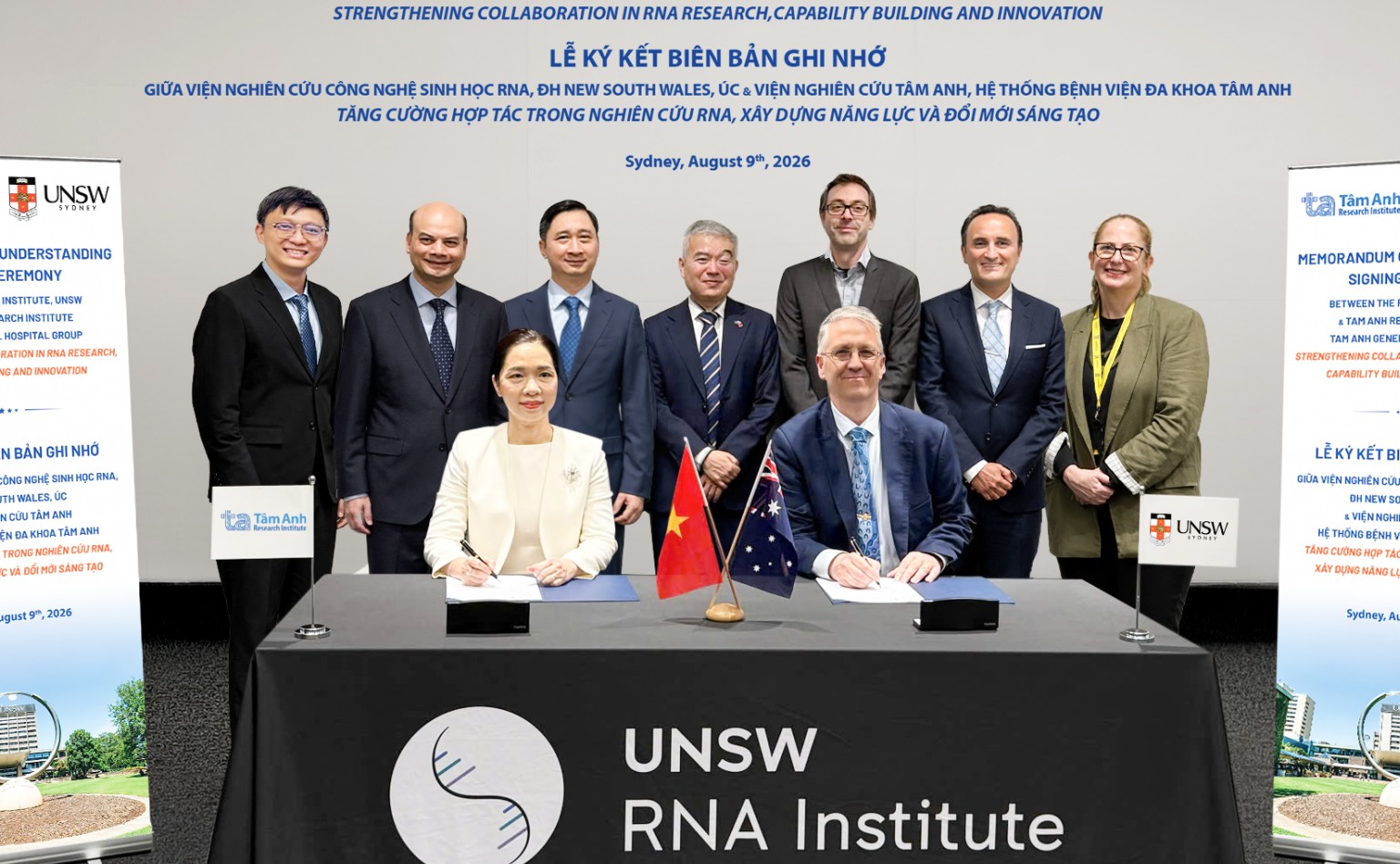 hợp tác Viện RNA Đại học New South Wales số 1 của Australia cùng nghiên cứu phát triển công nghệ RNA phòng cúm, ung thư