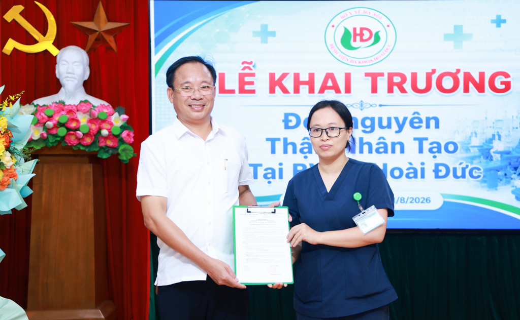 Bệnh viện đa khoa Hoài Đức khai trương Đơn nguyên Thận nhân tạo Bệnh viện đa khoa Hoài Đức khai trương Đơn nguyên Thận nhân tạo