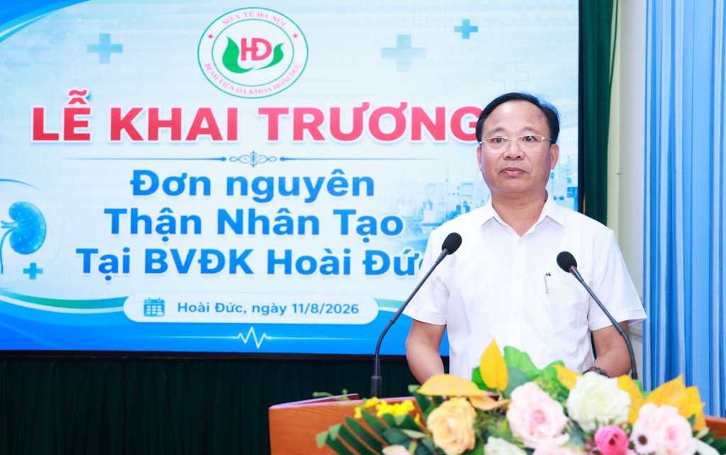 Bệnh viện đa khoa Hoài Đức khai trương Đơn nguyên Thận nhân tạo Bệnh viện đa khoa Hoài Đức khai trương Đơn nguyên Thận nhân tạo