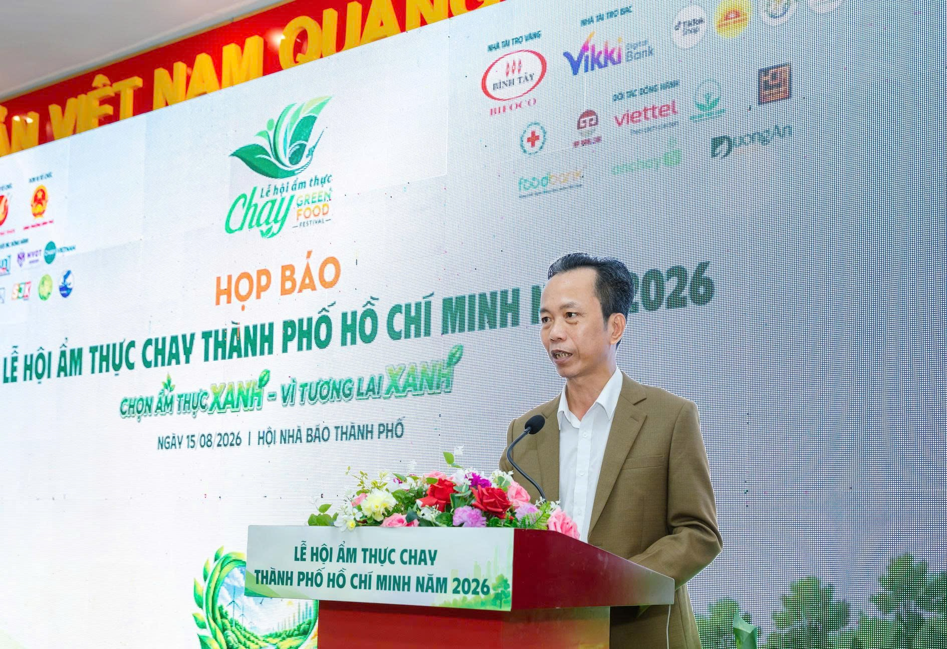  LỄ HỘI ẨM THỰC CHAY TP.HCM 2026 – LAN TOẢ THÔNG ĐIỆP HÀNH ĐỘNG XANH “CHỌN ẨM THỰC XANH VÌ TƯƠNG LAI XANH” LỄ HỘI ẨM THỰC CHAY TP.HCM 2026 – LAN TOẢ THÔNG ĐIỆP HÀNH ĐỘNG XANH “CHỌN ẨM THỰC XANH VÌ TƯƠNG LAI XANH”