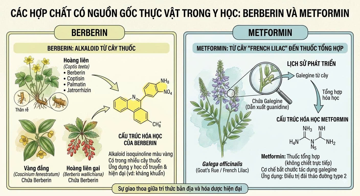 Berberin và Metformin từ cây thuốc đến chuyển hóa với tế bào gốc ung thư Berberin và Metformin từ cây thuốc đến chuyển hóa với tế bào gốc ung thư