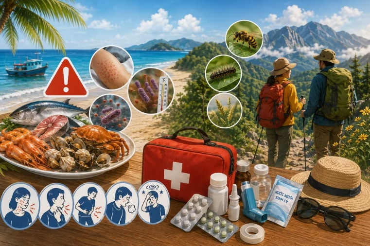 Bí kíp bỏ túi để tránh nguy cơ ngộ độc, dị ứng khi đi du lịch trong kỳ nghỉ 2/9 Bí kíp bỏ túi để tránh nguy cơ ngộ độc, dị ứng khi đi du lịch trong kỳ nghỉ 2/9