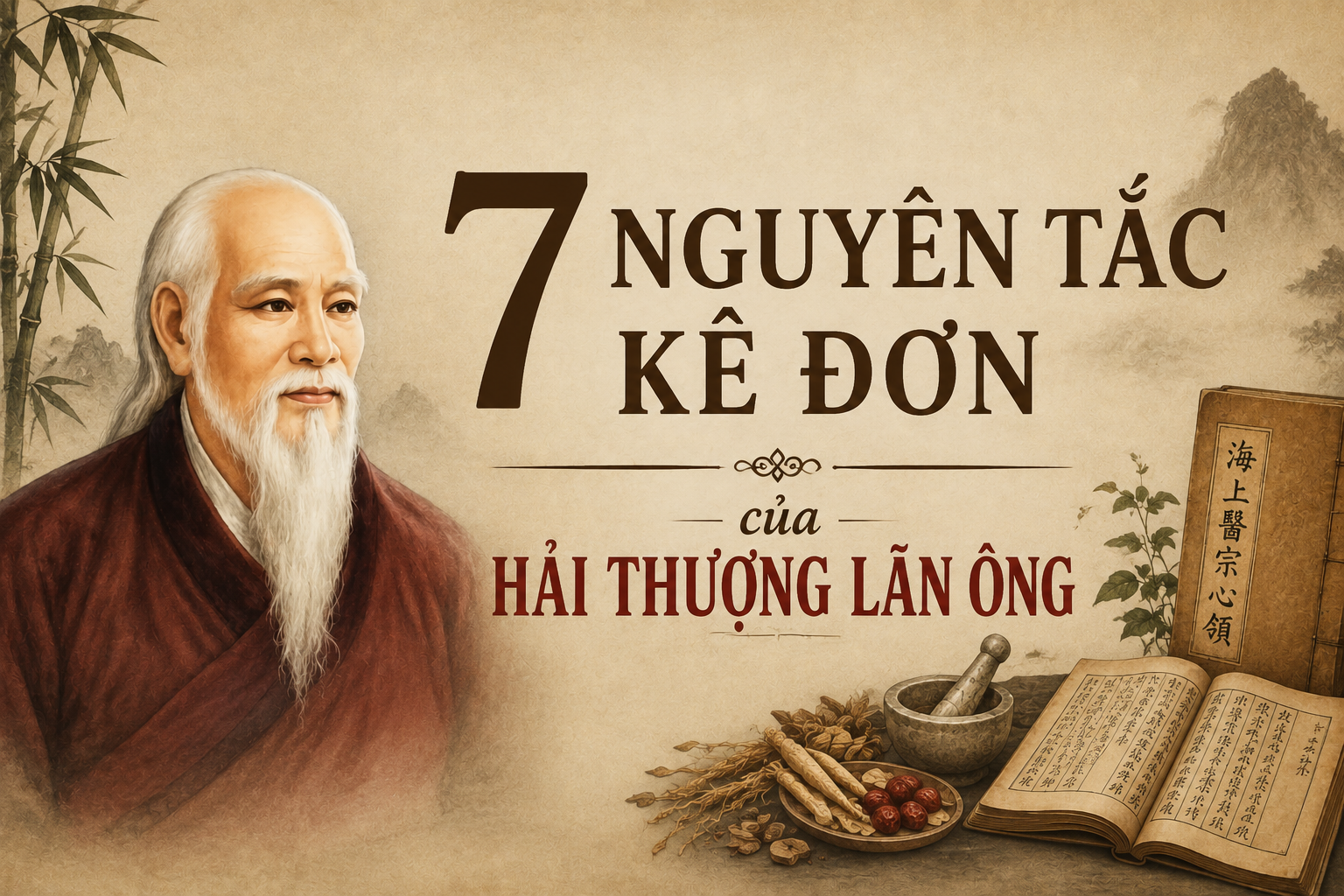 7 nguyên tắc kê đơn của Hải Thượng Lãn Ông và những giá trị còn mãi 7 nguyên tắc kê đơn của Hải Thượng Lãn Ông và những giá trị còn mãi