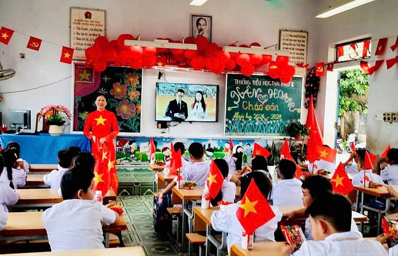 Trường Tiểu học Thái Thụy 2 khai giảng năm học đầu tiên sau khi thành lập Trường Tiểu học Thái Thụy 2 khai giảng năm học đầu tiên sau khi thành lập