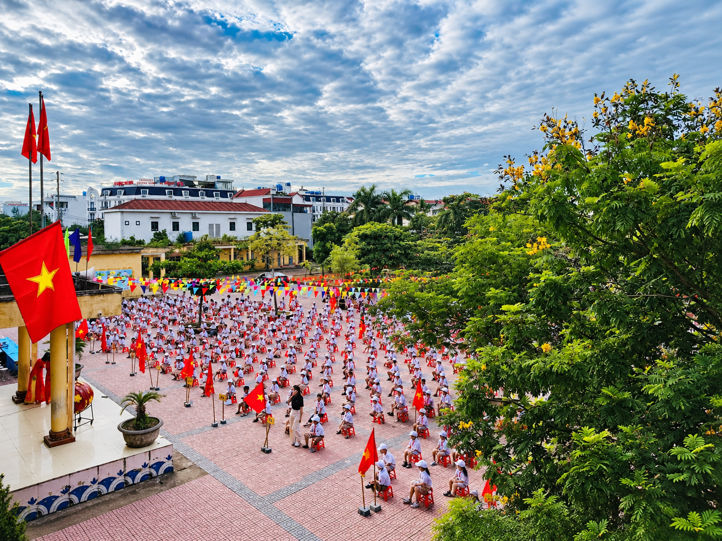 Trường Tiểu học Thái Thụy 2 khai giảng năm học đầu tiên sau khi thành lập