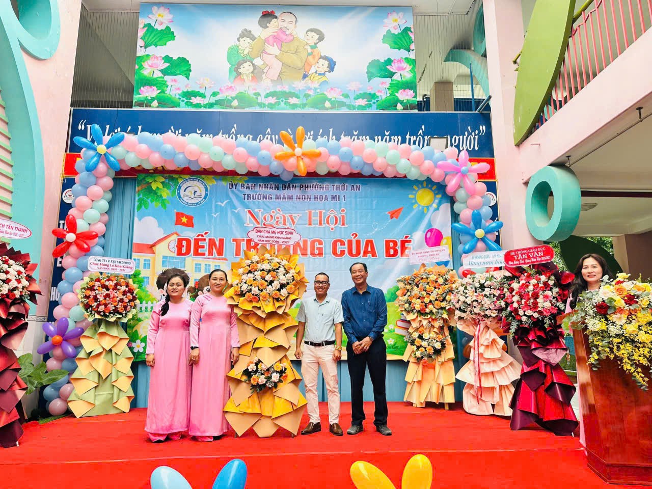 Rộn ràng ngày khai giảng năm học mới tại Trường Mầm non Họa Mi 1