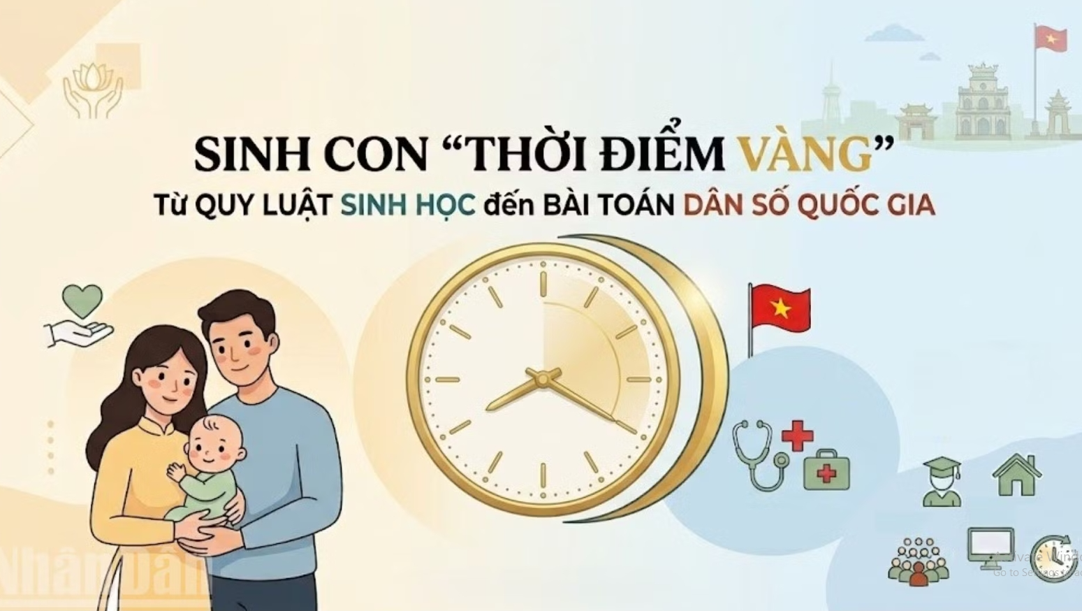 Sinh con "thời điểm vàng": Từ quy luật sinh học đến bài toán dân số quốc gia Sinh con "thời điểm vàng": Từ quy luật sinh học đến bài toán dân số quốc gia
