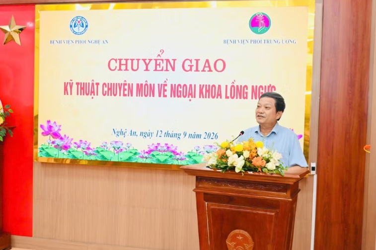 Chuyển giao kỹ thuật Ngoại lồng ngực, thêm cơ hội điều trị bệnh phổi ngay tại tuyến tỉnh Chuyển giao kỹ thuật Ngoại lồng ngực, thêm cơ hội điều trị bệnh phổi ngay tại tuyến tỉnh
