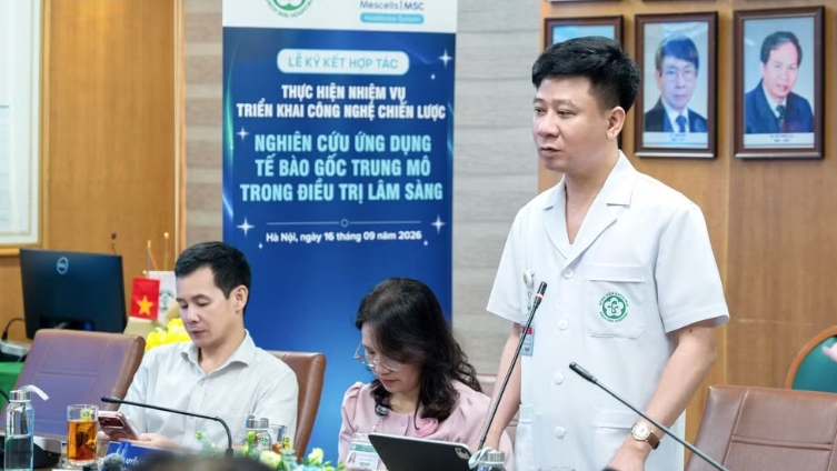 Hợp tác nghiên cứu ứng dụng tế bào gốc trung mô trong điều trị lâm sàng Hợp tác nghiên cứu ứng dụng tế bào gốc trung mô trong điều trị lâm sàng