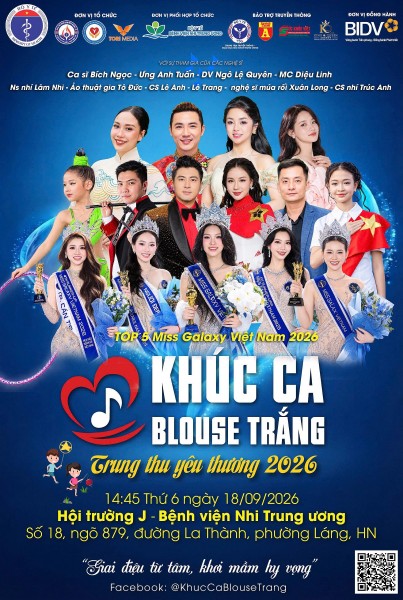 KHÚC CA BLOUSE TRẮNG – TRUNG THU YÊU THƯƠNG 2026: Âm nhạc thắp sáng niềm tin tại Bệnh viện Nhi Trung ương