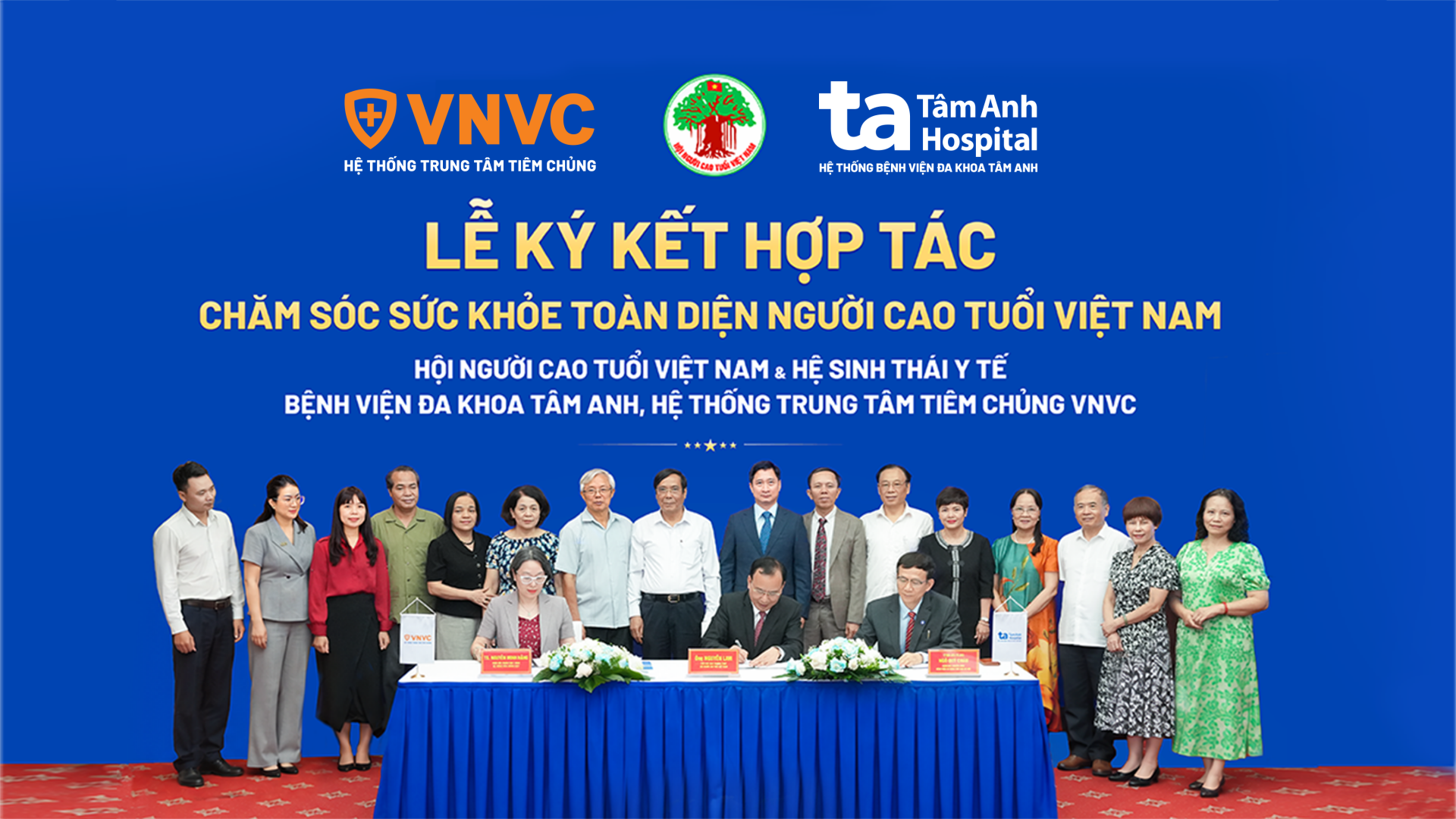 Hệ sinh thái Y tế Tâm Anh - VNVC cùng Hội Người cao tuổi Việt Nam xây dựng mô hình chăm sóc vì tuổi già khỏe mạnh, tự chủ