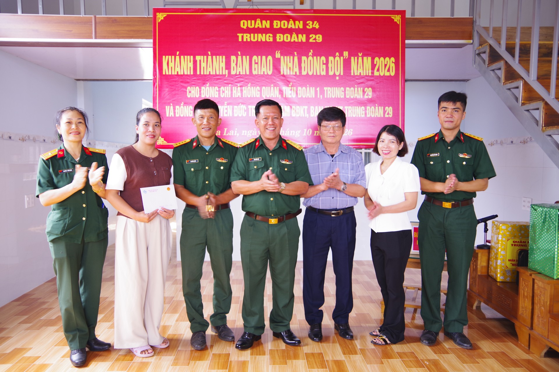 Trung đoàn 29 khánh thành, bàn giao Trung đoàn 29 khánh thành, bàn giao