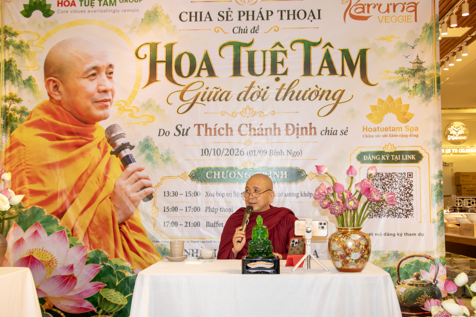Lan tỏa tinh thần từ bi và chăm sóc sức khỏe cộng đồng qua chương trình pháp thoại “Hoa Tuệ Tâm giữa đời thường” Lan tỏa tinh thần từ bi và chăm sóc sức khỏe cộng đồng qua chương trình pháp thoại “Hoa Tuệ Tâm giữa đời thường”