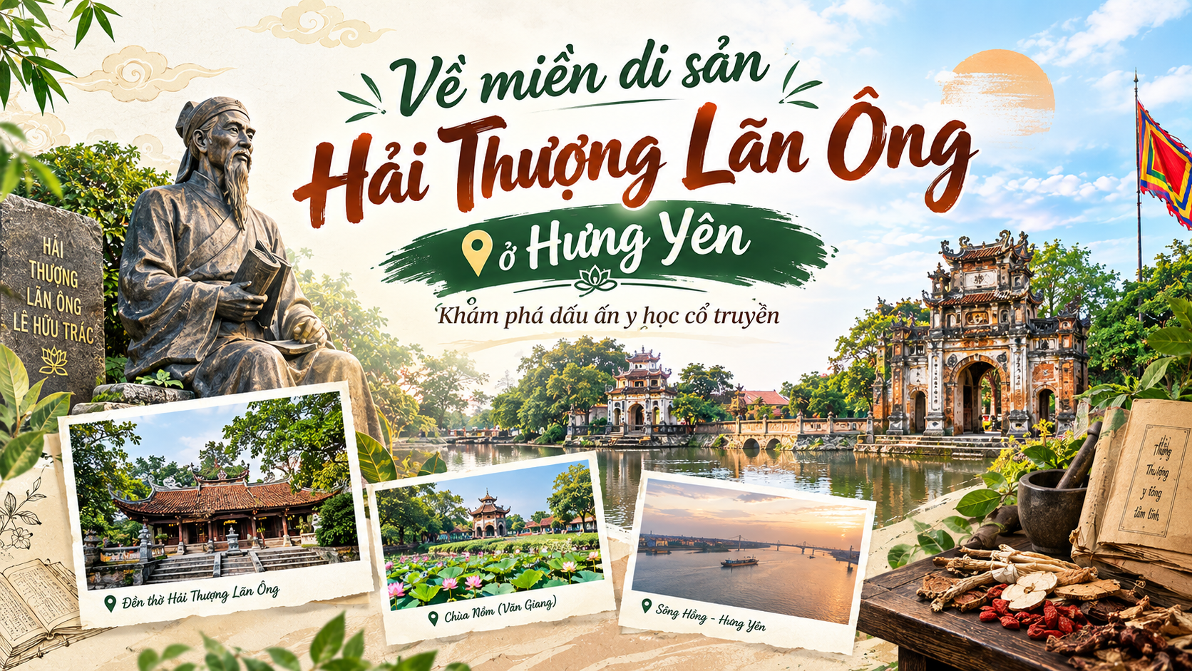 Về miền di sản Hải Thượng Lãn Ông ở Hưng Yên - Khám phá dấu ấn y học cổ truyền