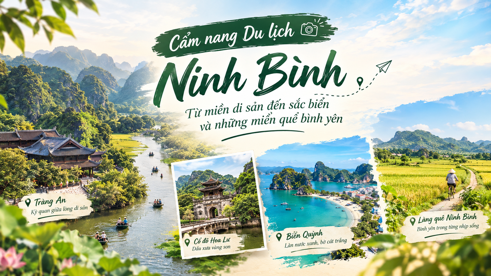 Cẩm nang Du lịch Ninh Bình - Từ miền di sản đến sắc biển và những miền quê bình yên
