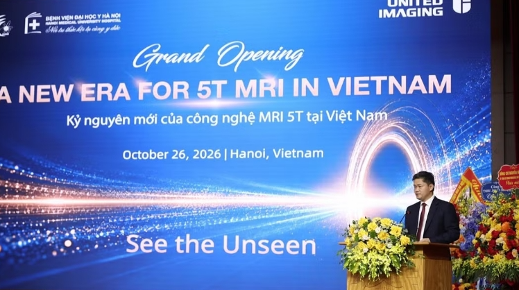 Bệnh viện đầu tiên đưa vào sử dụng hệ thống cộng hưởng từ siêu từ lực MRI 5 Tesla Bệnh viện đầu tiên đưa vào sử dụng hệ thống cộng hưởng từ siêu từ lực MRI 5 Tesla