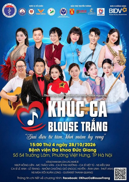 "Khúc ca Blouse trắng" số 4: Gieo hy vọng, mang yêu thương tới Bệnh viện Đa khoa Đức Giang