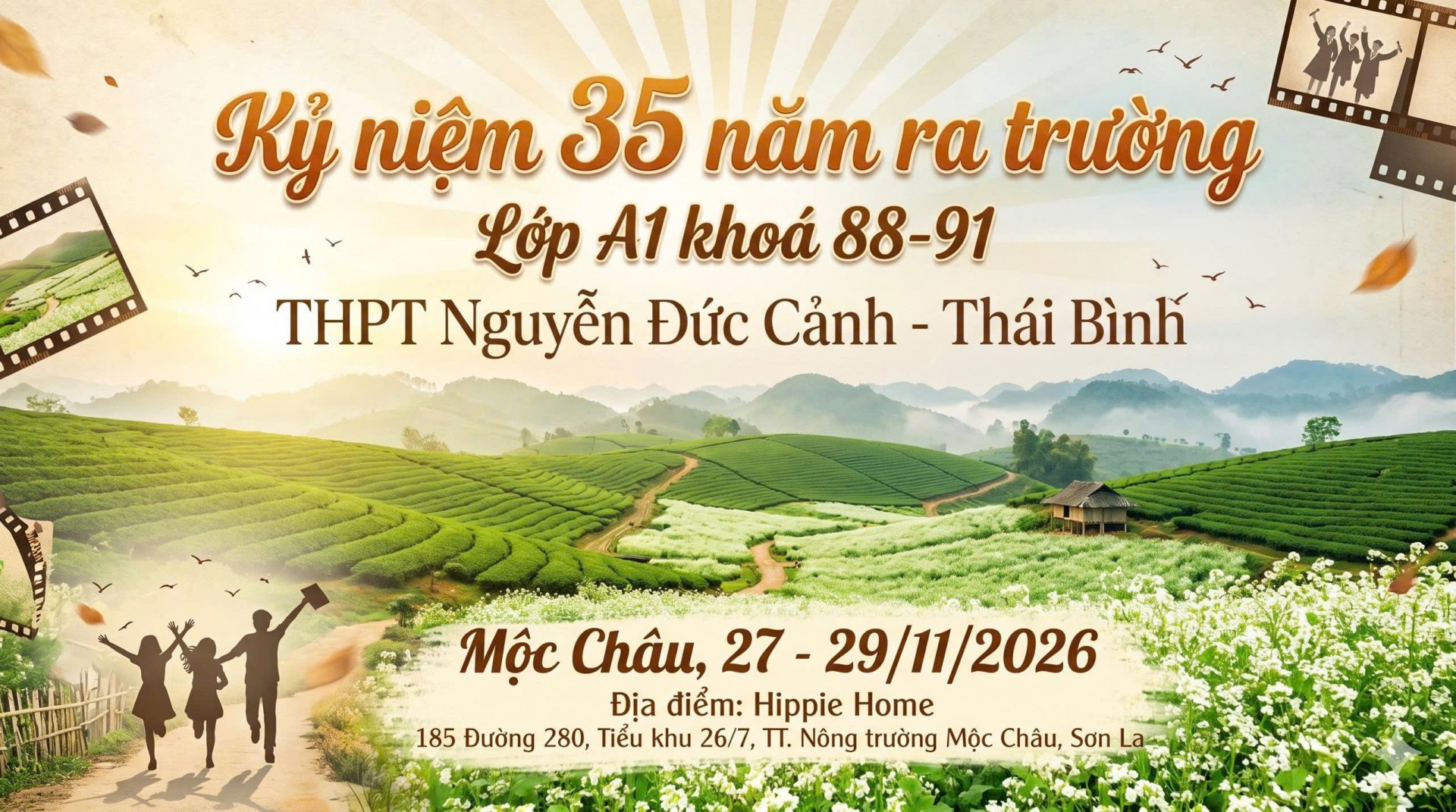 MỘC CHÂU THÁNG 11 – KHI THANH XUÂN HỘI NGỘ SAU 35 NĂM Mộc Châu tháng 11- Khi thanh xuân hội ngộ sau 35 năm