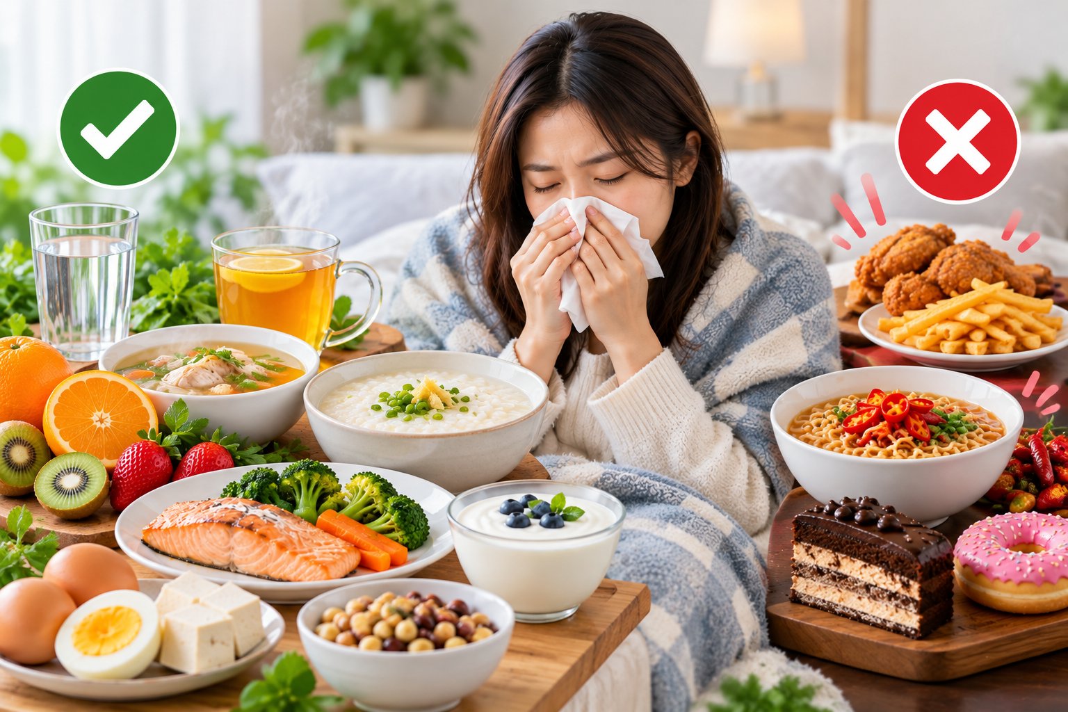 Mắc cúm A nên ăn gì và hạn chế thực phẩm nào?