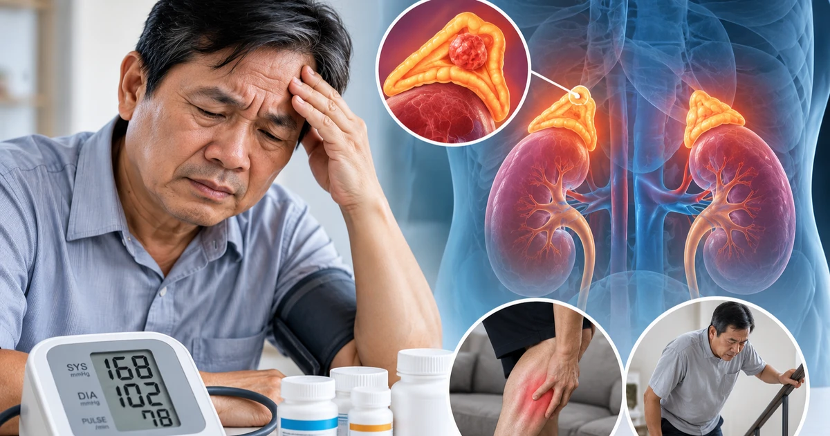 Uống nhiều loại thuốc vẫn tăng huyết áp, cảnh giác bệnh lý tuyến thượng thận Uống nhiều loại thuốc vẫn tăng huyết áp, cảnh giác bệnh lý tuyến thượng thận