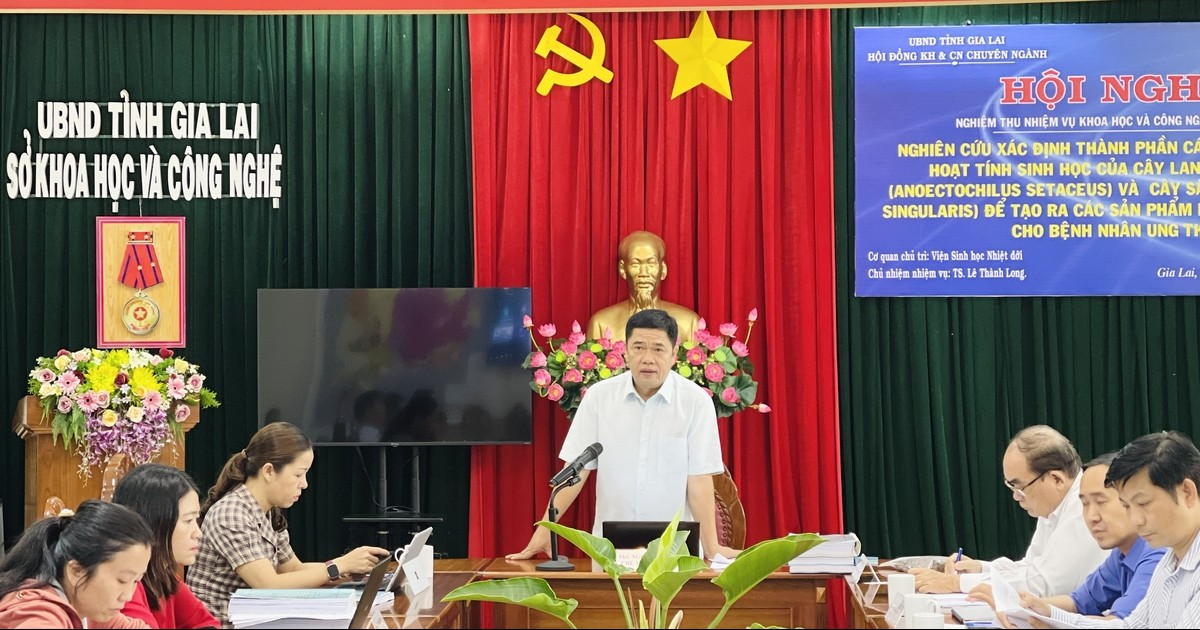 Nghiệm thu đề tài nghiên cứu cây lan kim tuyến và sâm đá tạo ra sản phẩm hỗ trợ sức khỏe